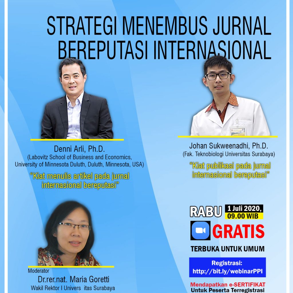 Brosur Webinar jurnal beruputasi 2